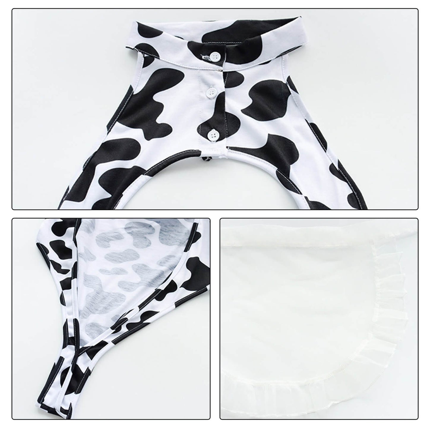 Cow-Print Anime Maid Lingerie