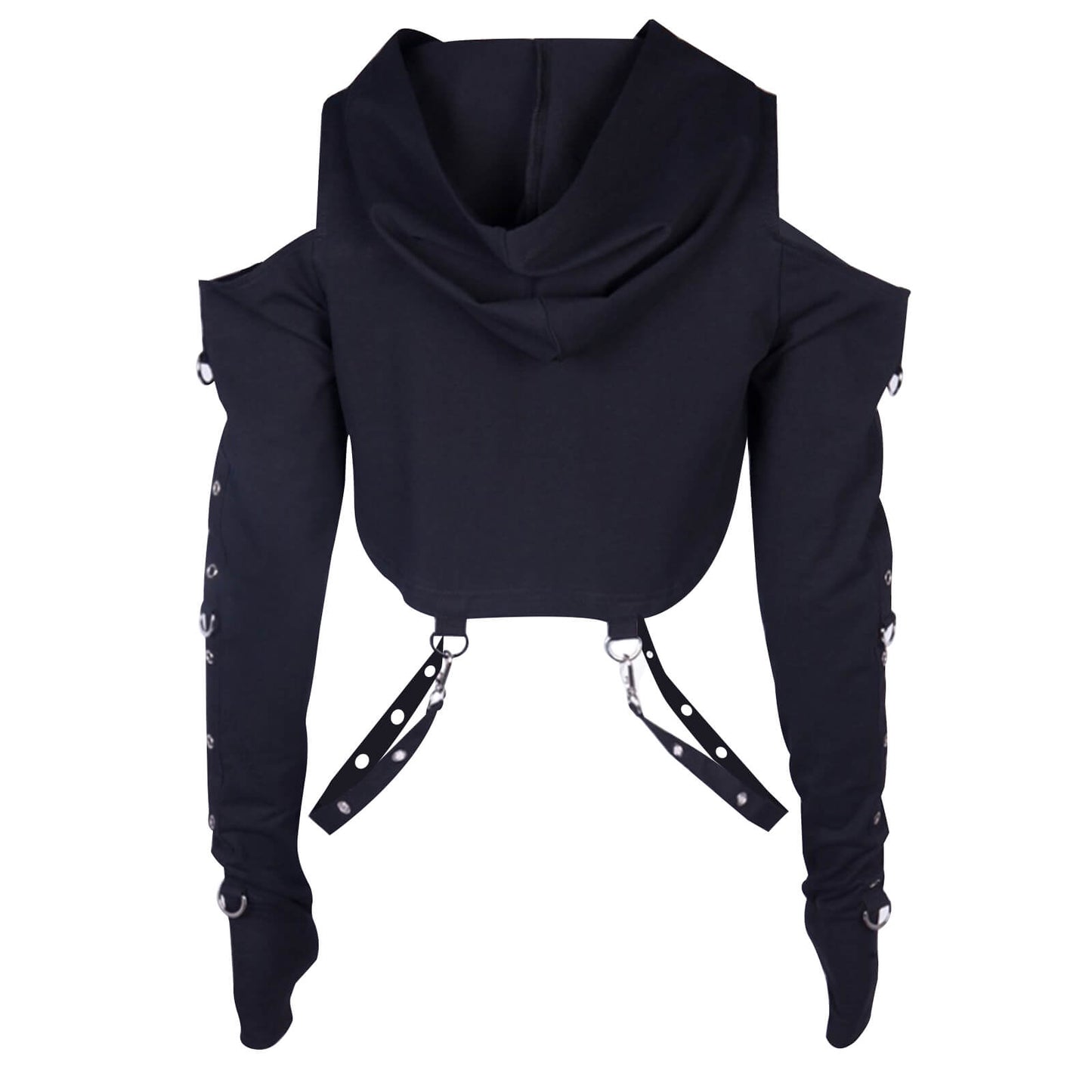 Gothic Street Hoodie Halloween Crop