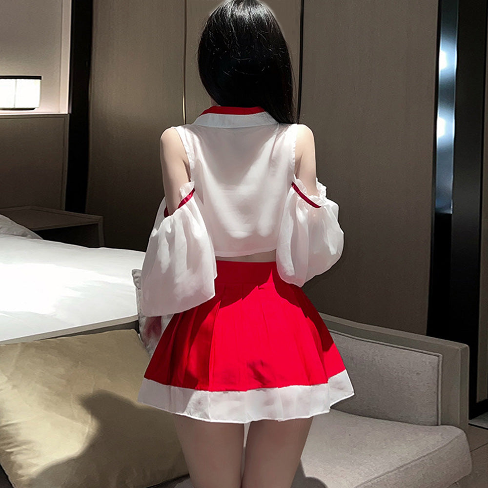 Vintage Transparent Lingerie Set: Sensual Japanese Kimono Maiden