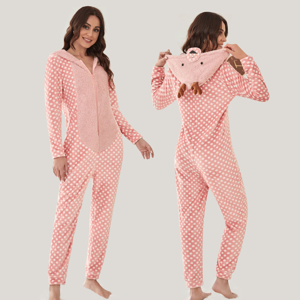 Women's Reindeer Animal Christmas Pajamas