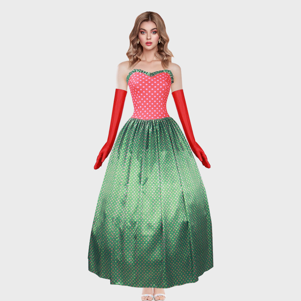 Martha May Whovier Plus Size Christmas Costume with Gloves