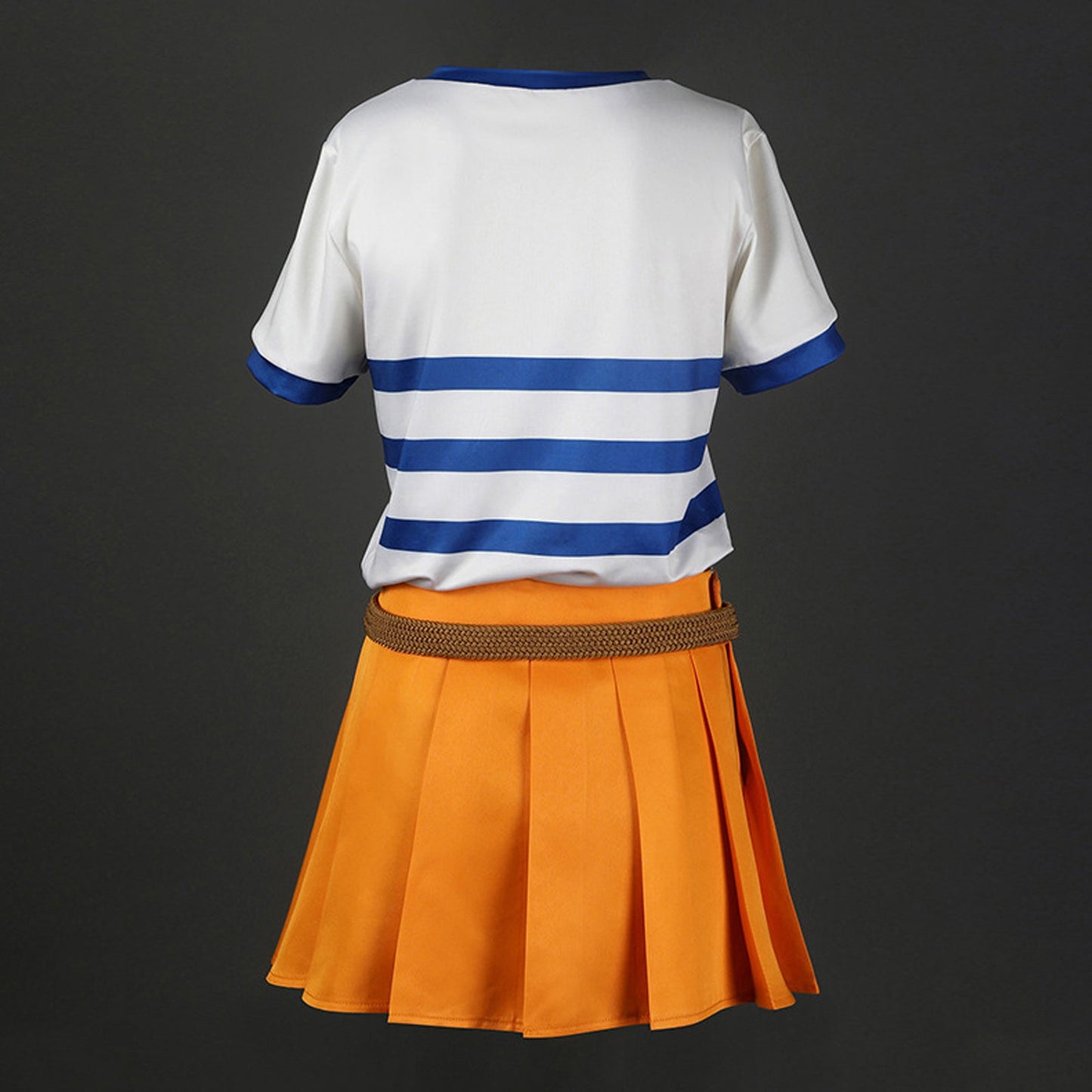 Adult Nami Cosplay Outfit Striped Skirt