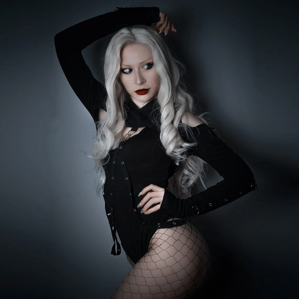 Gothic Street Hoodie Halloween Crop