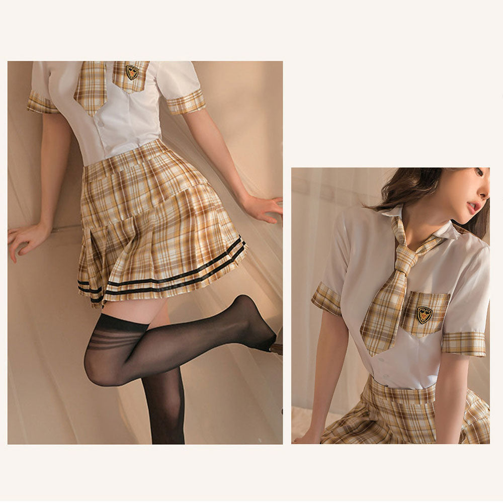 Japanese schoolgirl cosplay outfit.