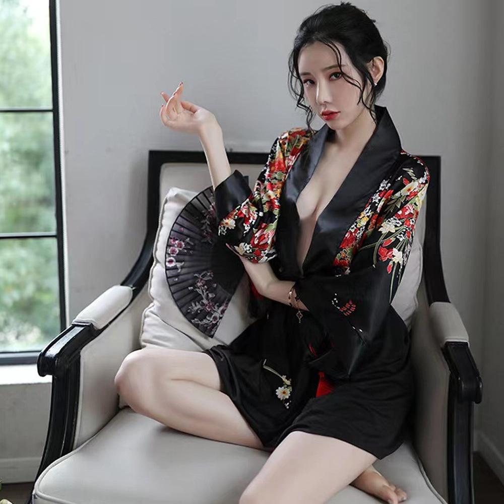 Irresistible Floral Kimono Lingerie