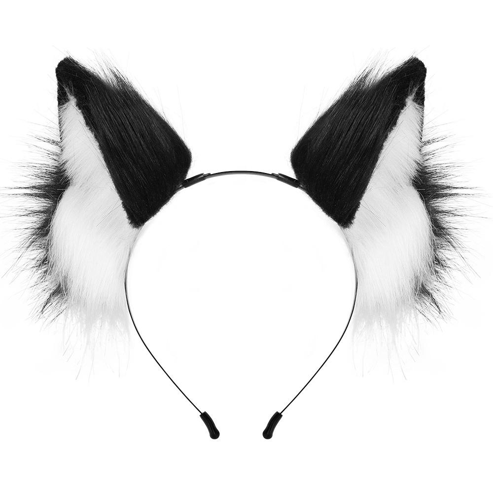 Fur Cat Ears Headband - Cosplay Party Accessory