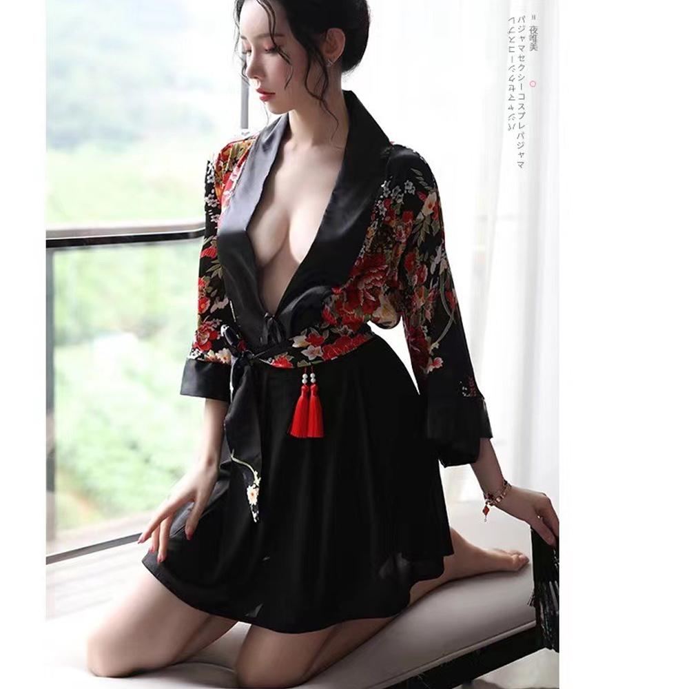 Irresistible Floral Kimono Lingerie