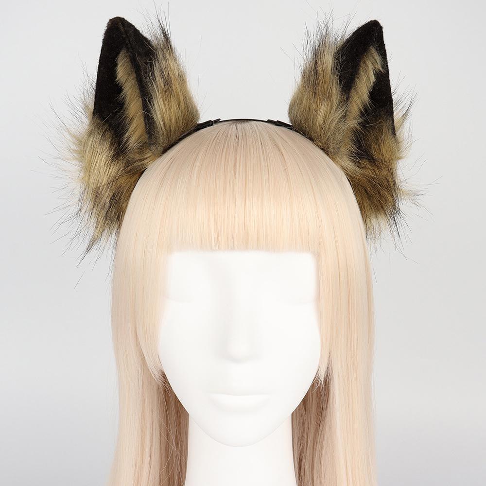 Fur Cat Ears Headband - Cosplay Party Accessory