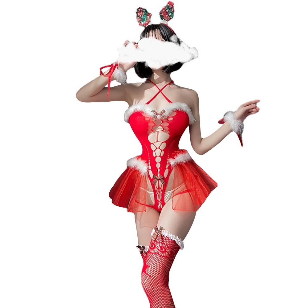 Velvet Christmas Cosplay Santa Reindeer