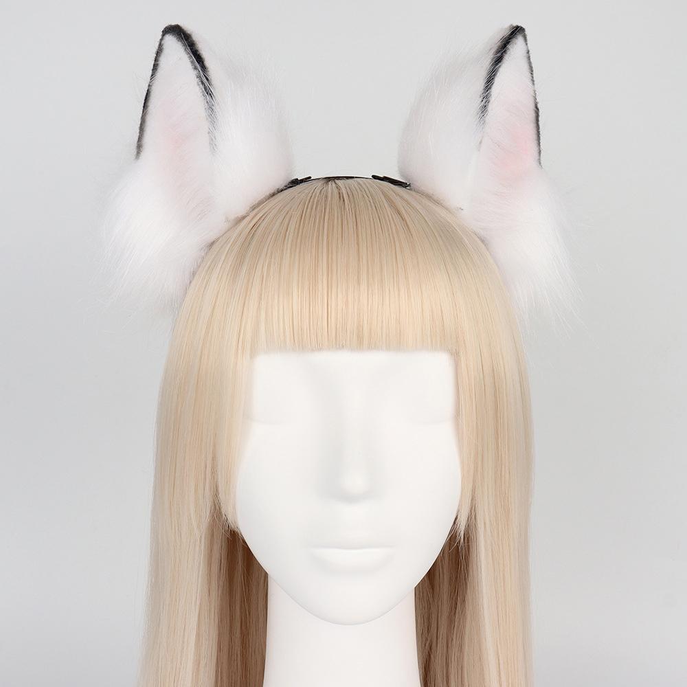 Fur Cat Ears Headband - Cosplay Party Accessory