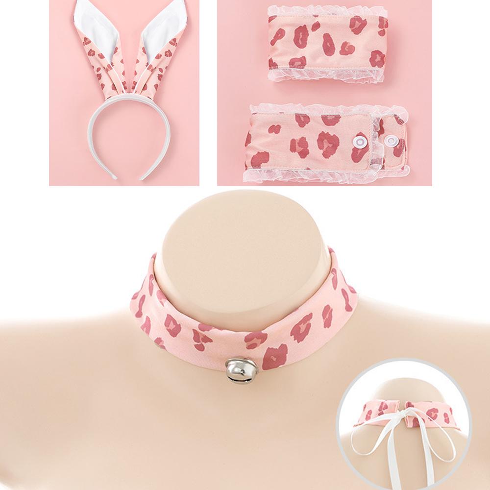 Anime Bunny Lingerie - Leopard Print