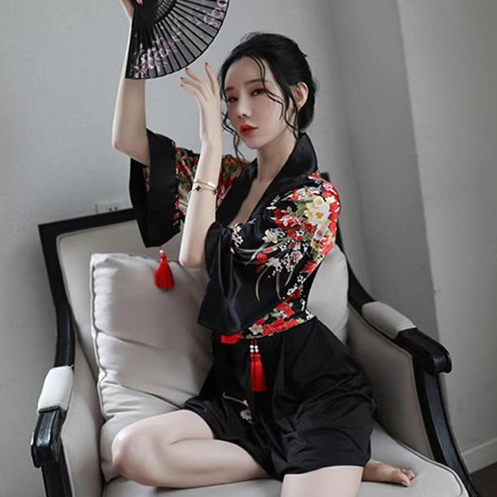 Irresistible Floral Kimono Lingerie