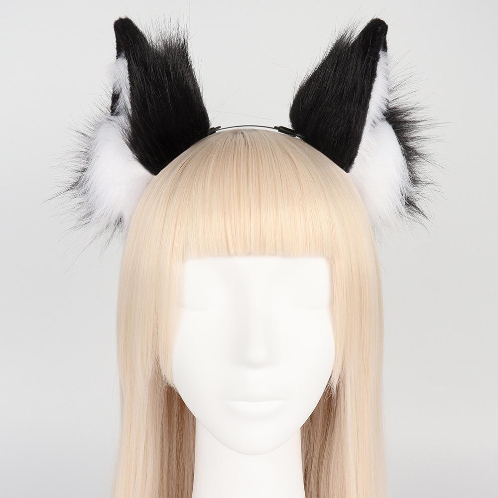 Fur Cat Ears Headband - Cosplay Party Accessory