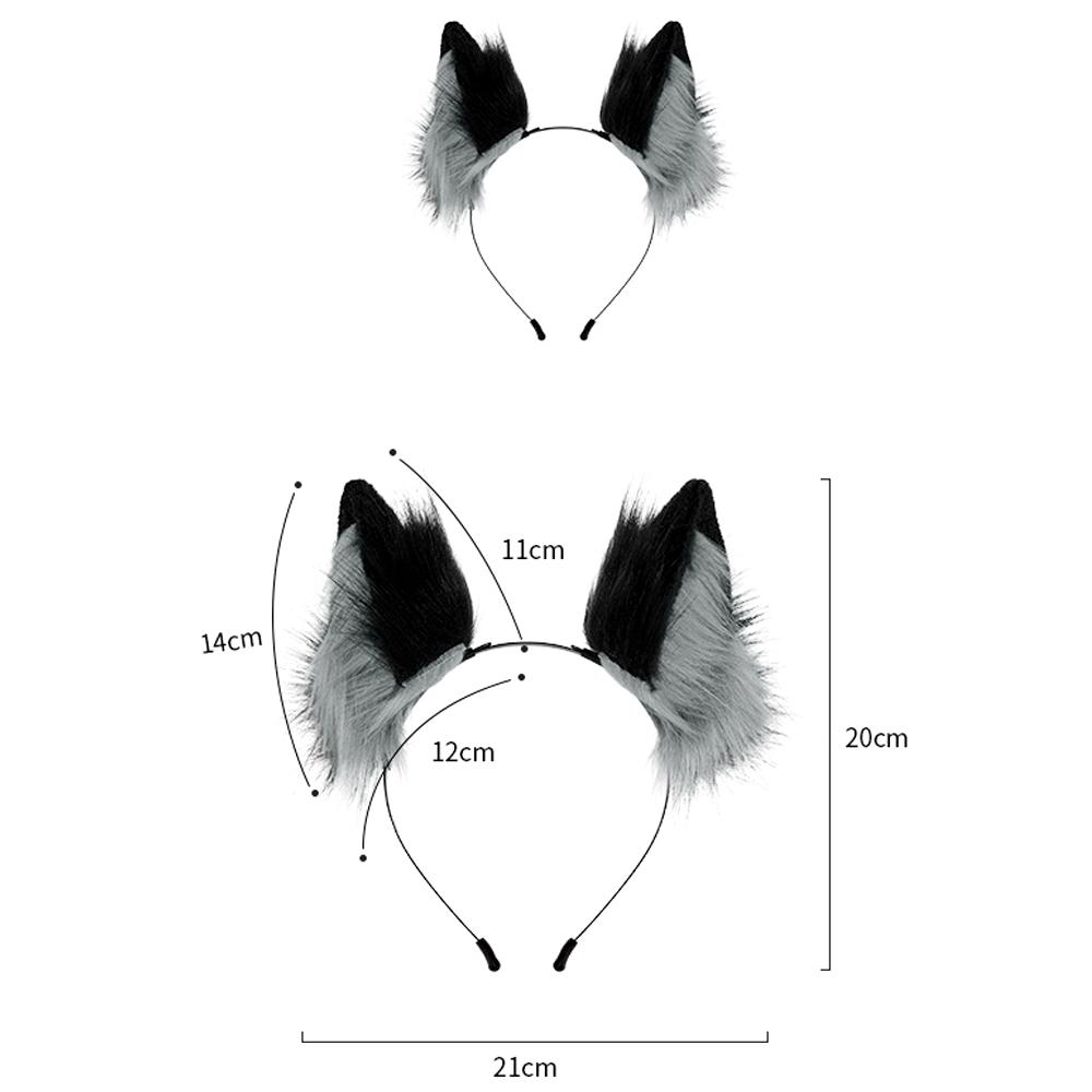 Fur Cat Ears Headband - Cosplay Party Accessory