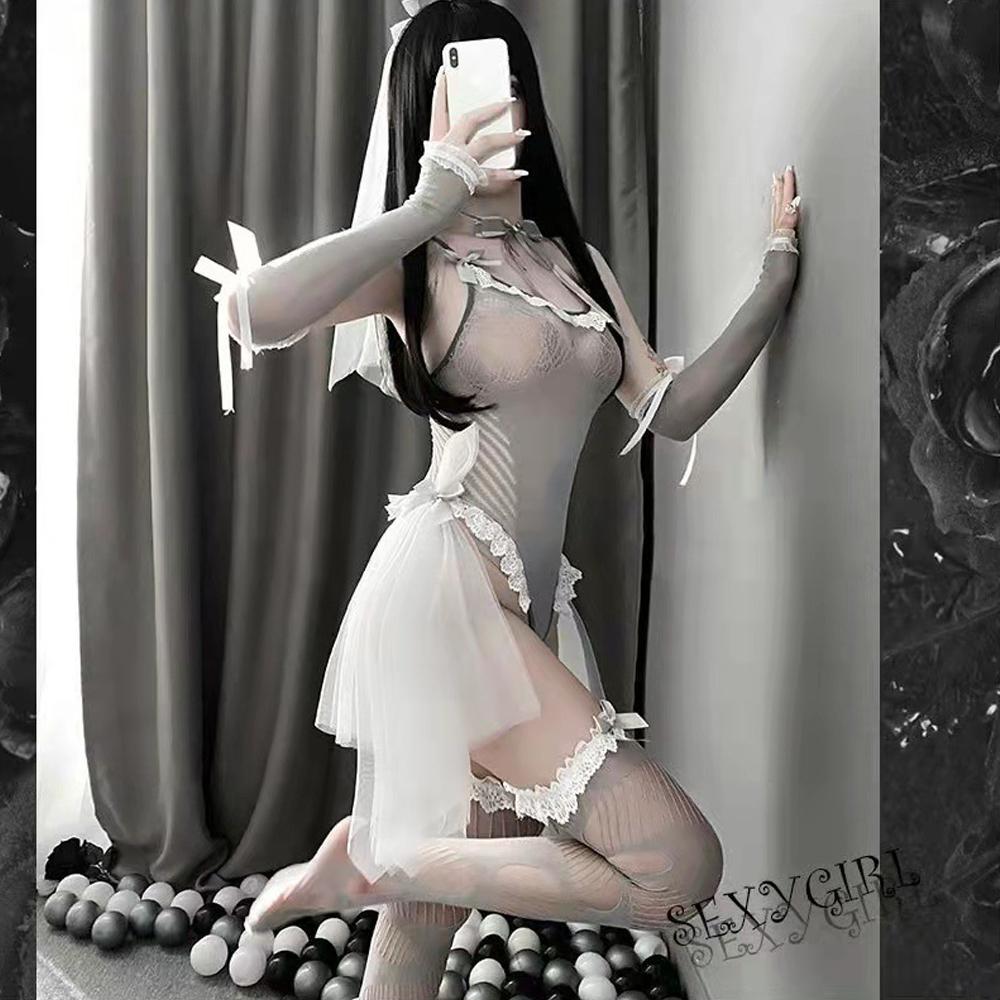 Bridal Lace Lingerie Set: Irresistible, Cosplay