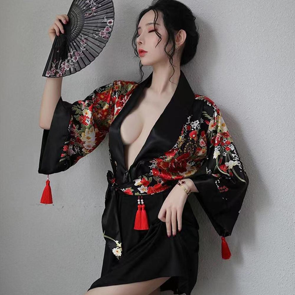 Irresistible Floral Kimono Lingerie