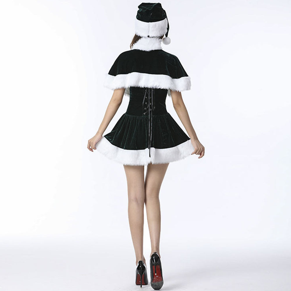 Velvet Miss Claus Costume Set