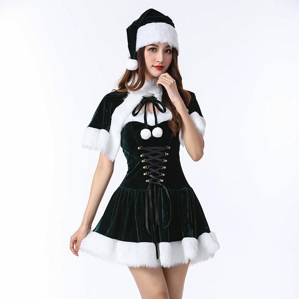 Velvet Miss Claus Costume Set