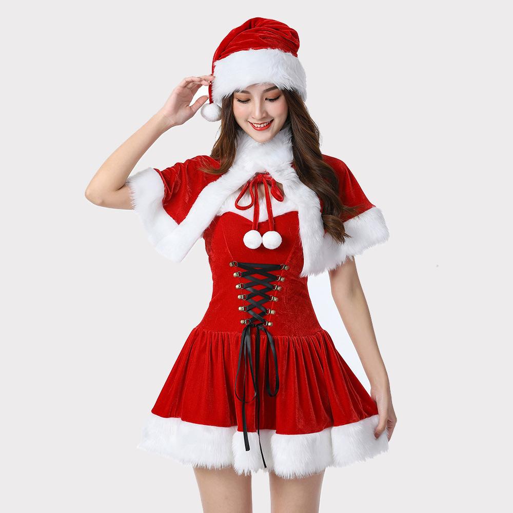 Velvet Miss Claus Costume Set