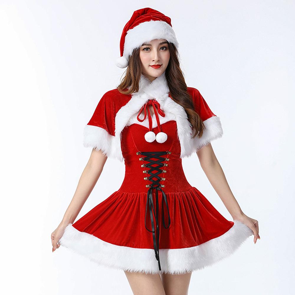 Velvet Miss Claus Costume Set