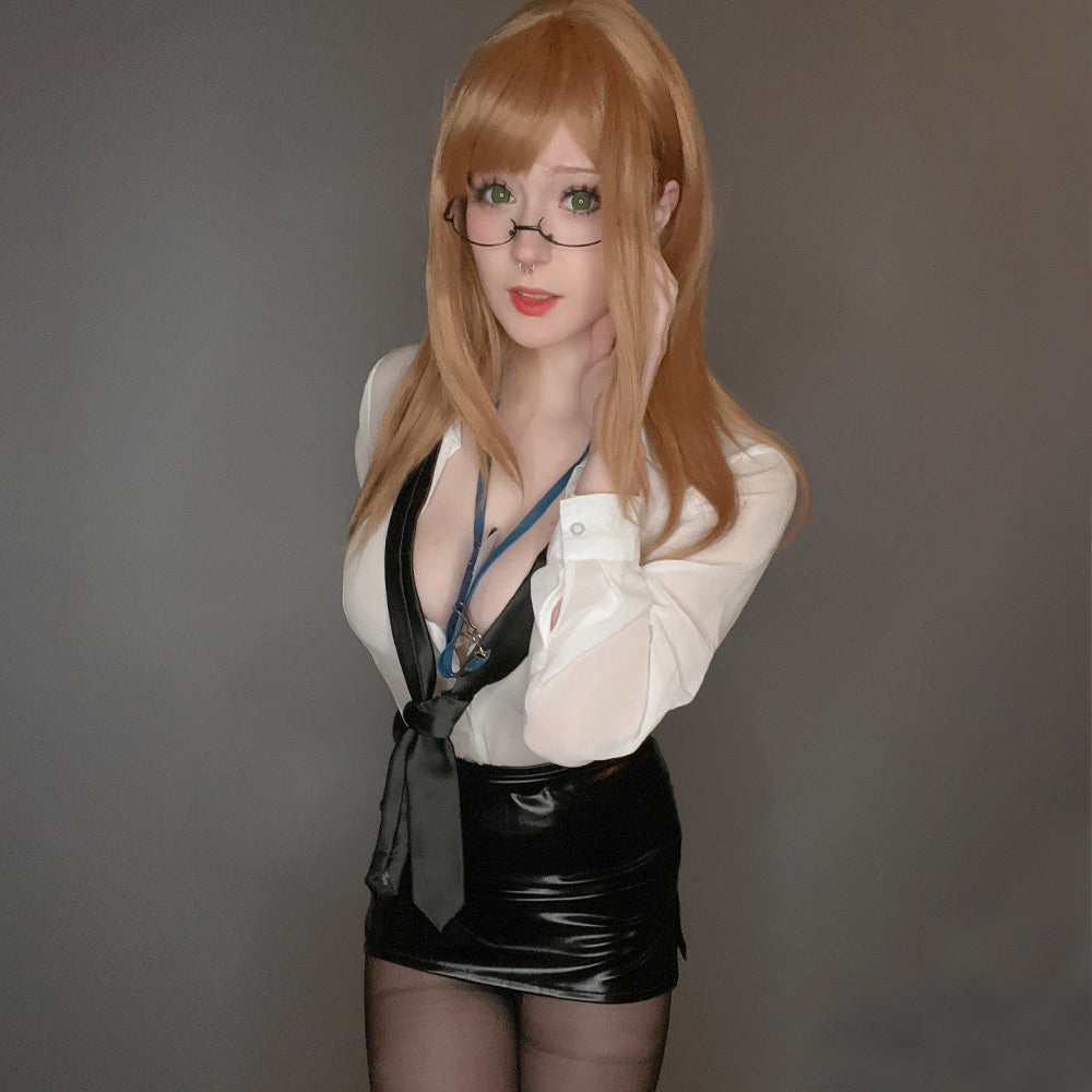 Emma Anime Cosplay Latex Skirt