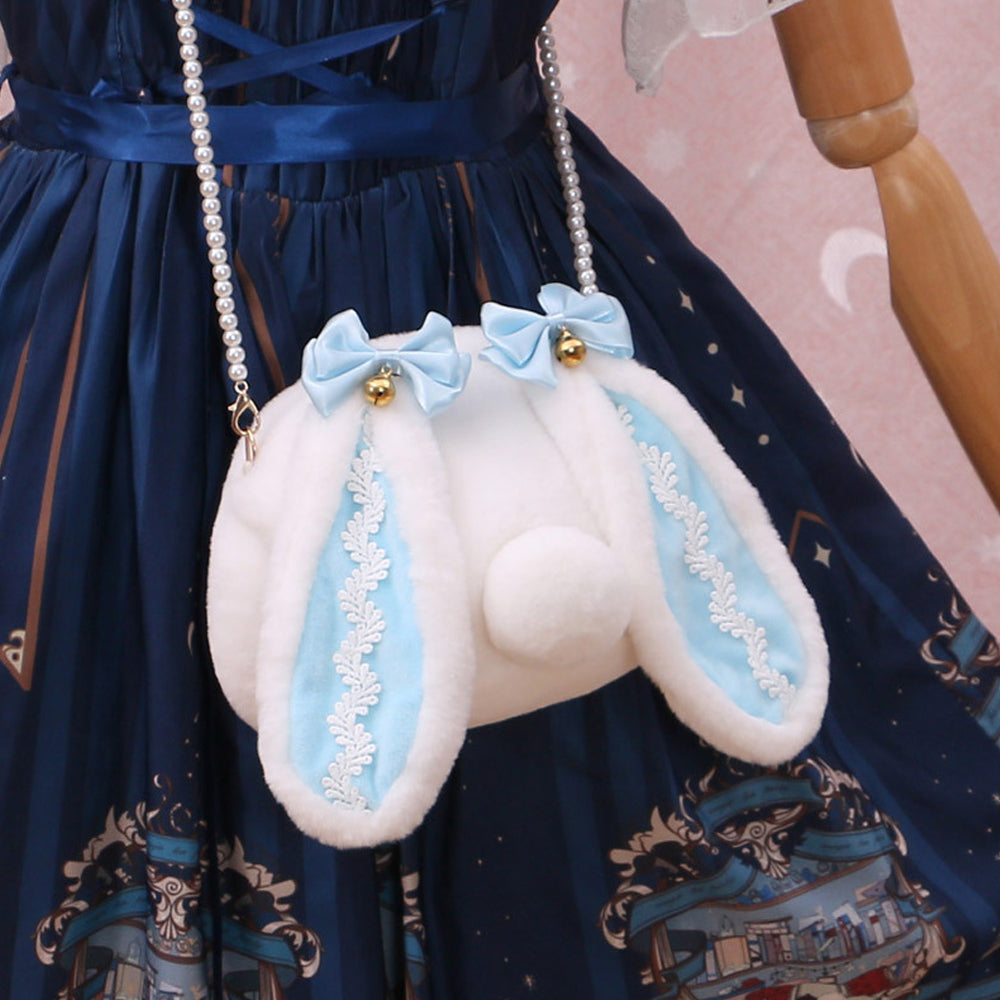 Easter Bunny Crossbody Handbag - Plush Lolita Rabbit Bag