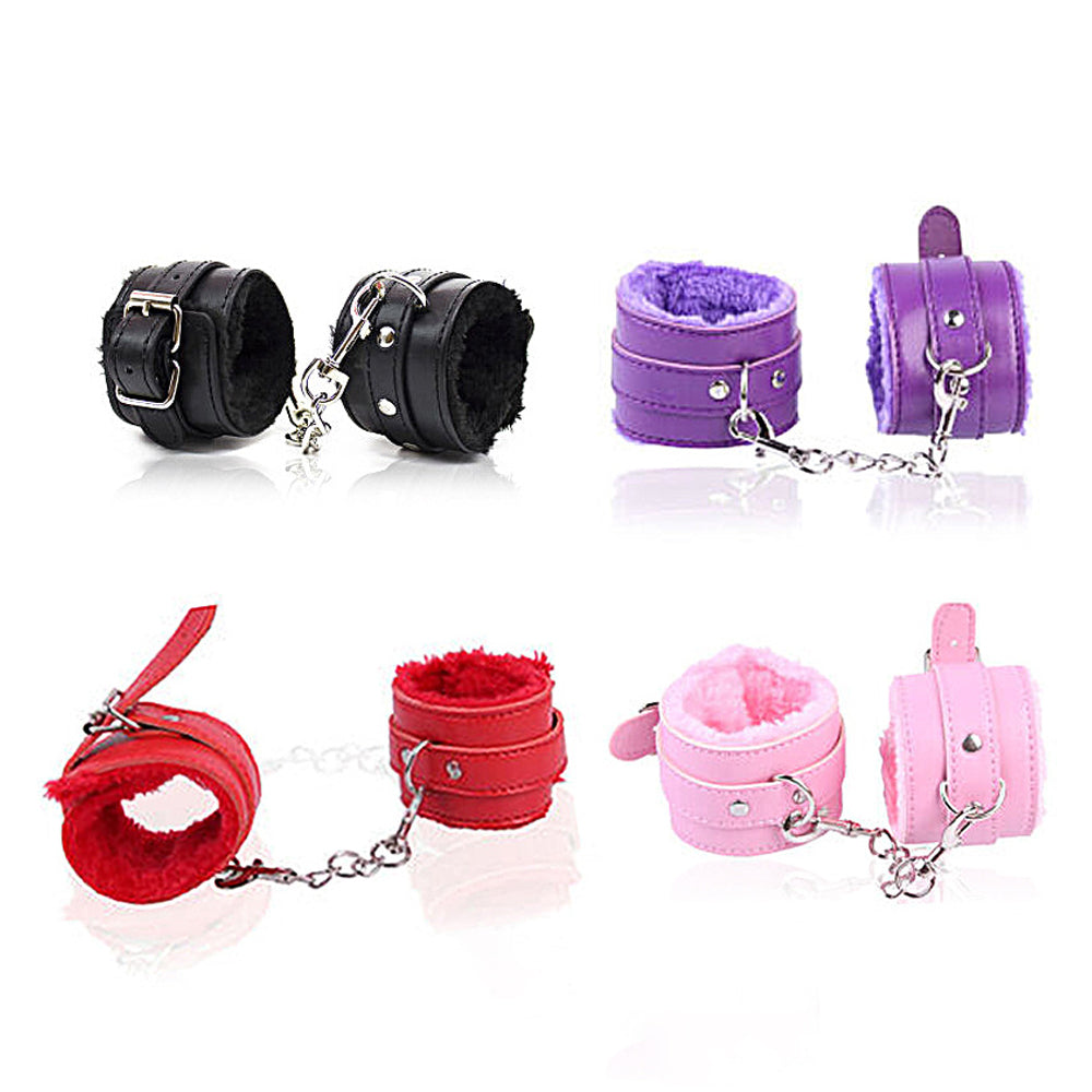 Furry Cosplay Handcuffs with Adjustable Buckle