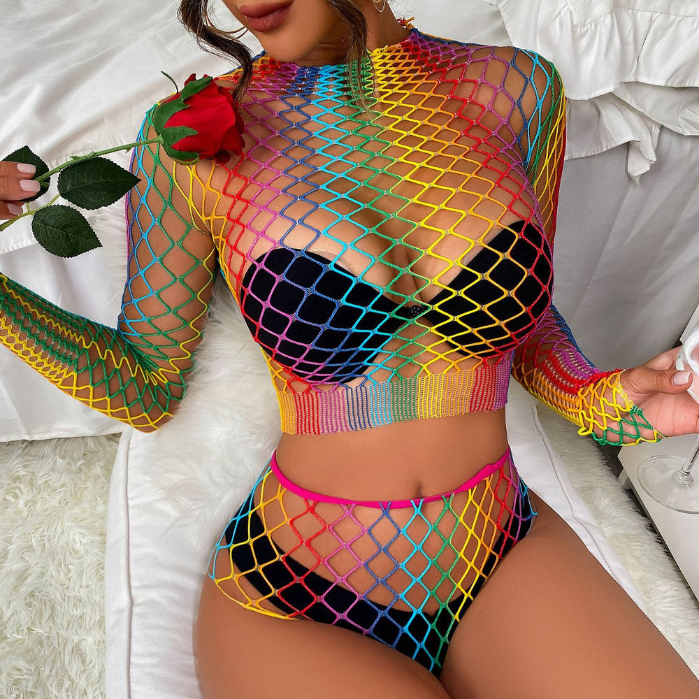 Mesh  fishnet dress for women