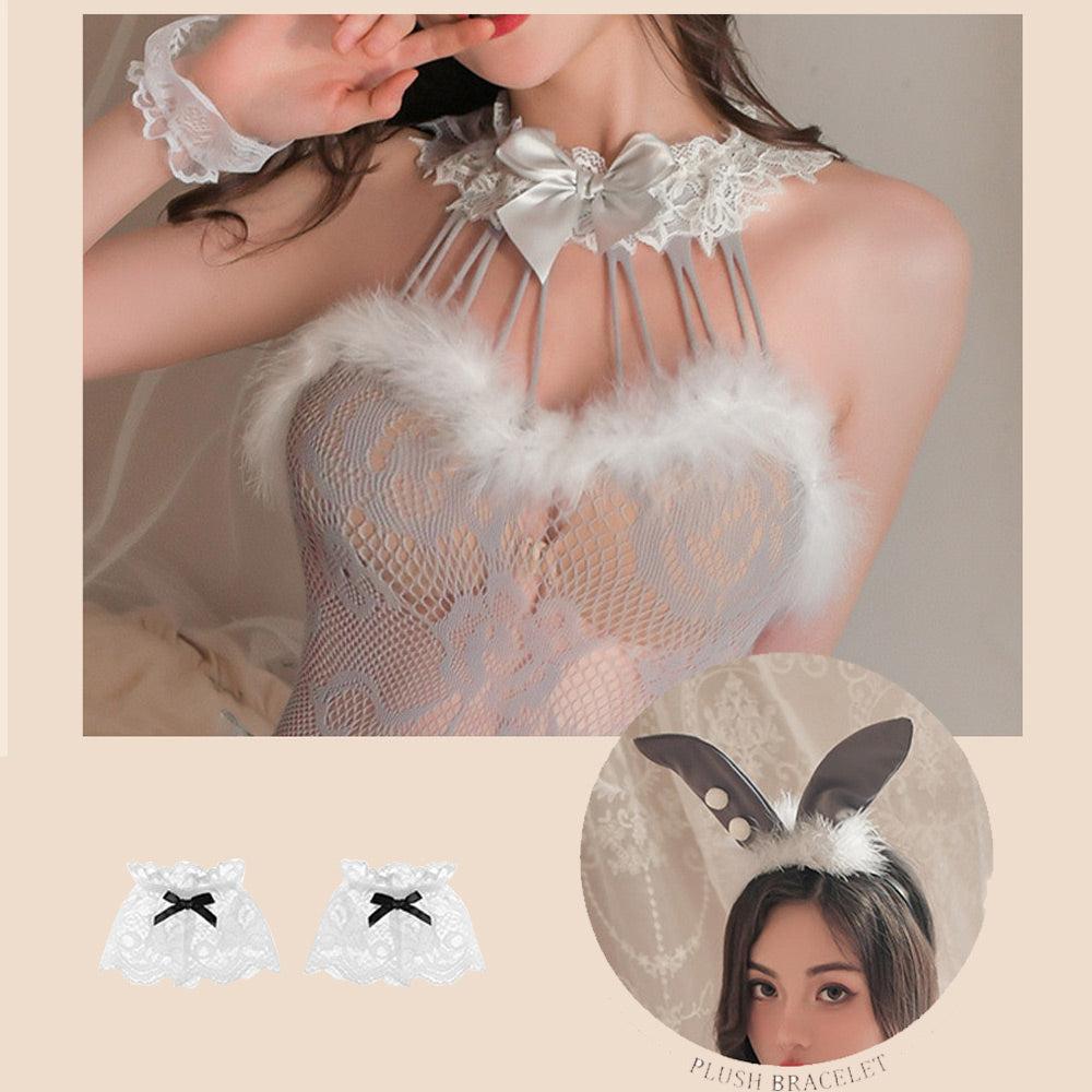 Racy Lace Bunny Girl Costume
