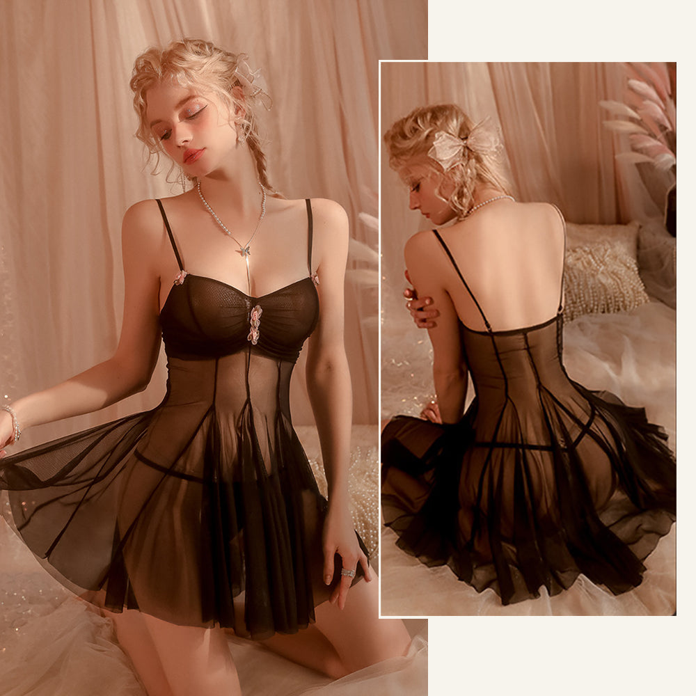 Babydoll Set Sheer Mesh