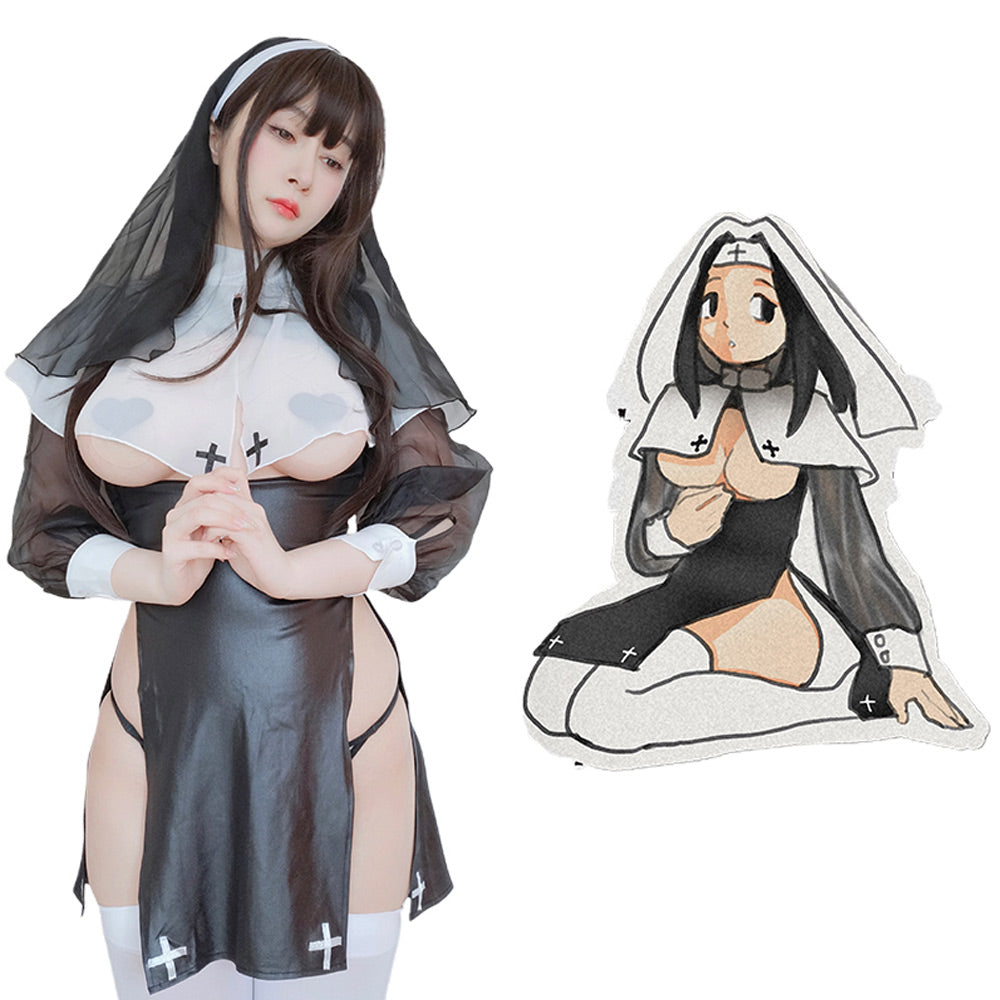 Daring Nun Cosplay Outfit  Attire