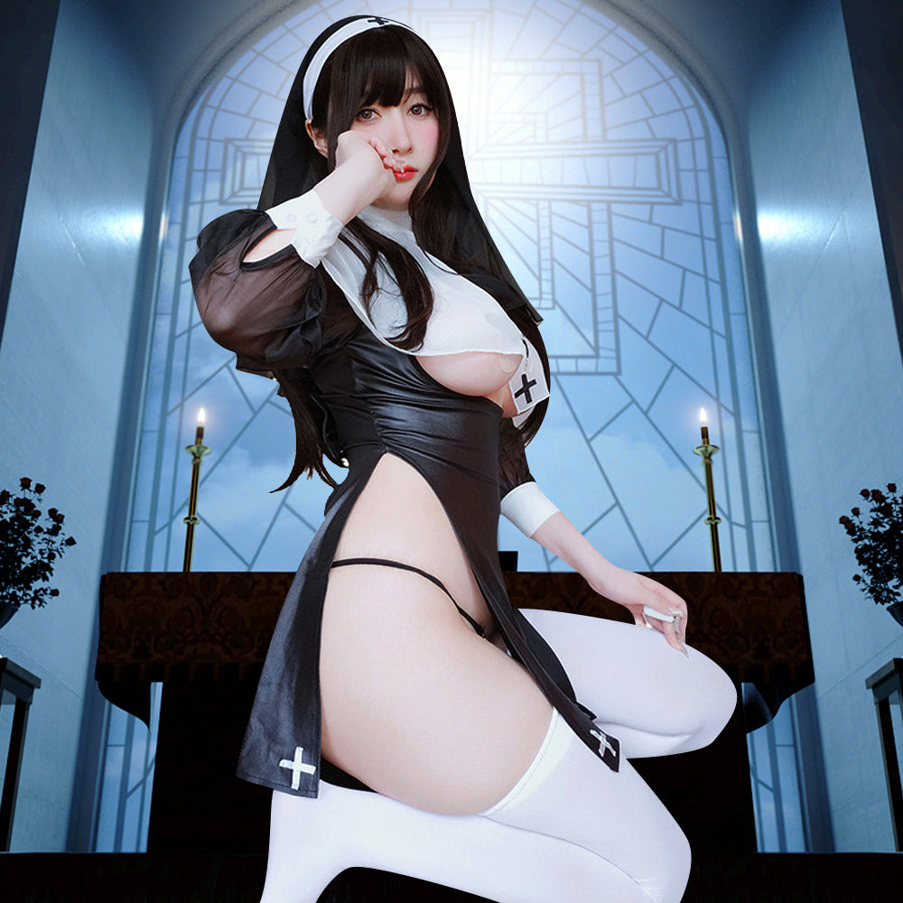 Daring Nun Cosplay Outfit  Attire