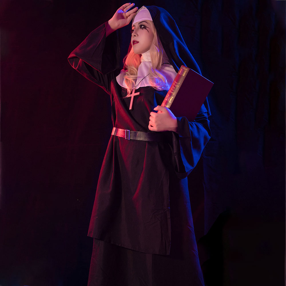 Plus Size Scary Nun Costume