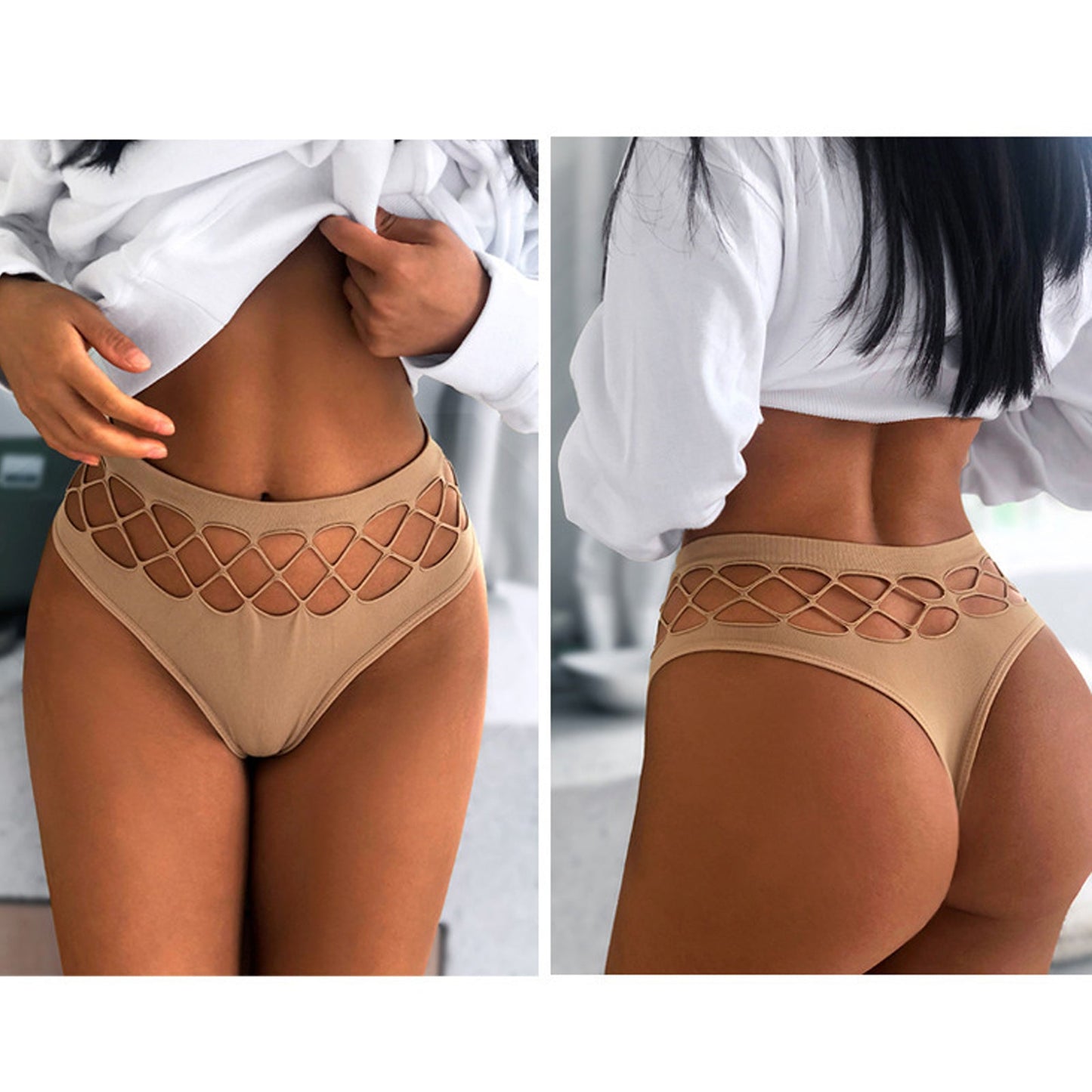 Amorino Seamless High Waist Thong 2-Pack