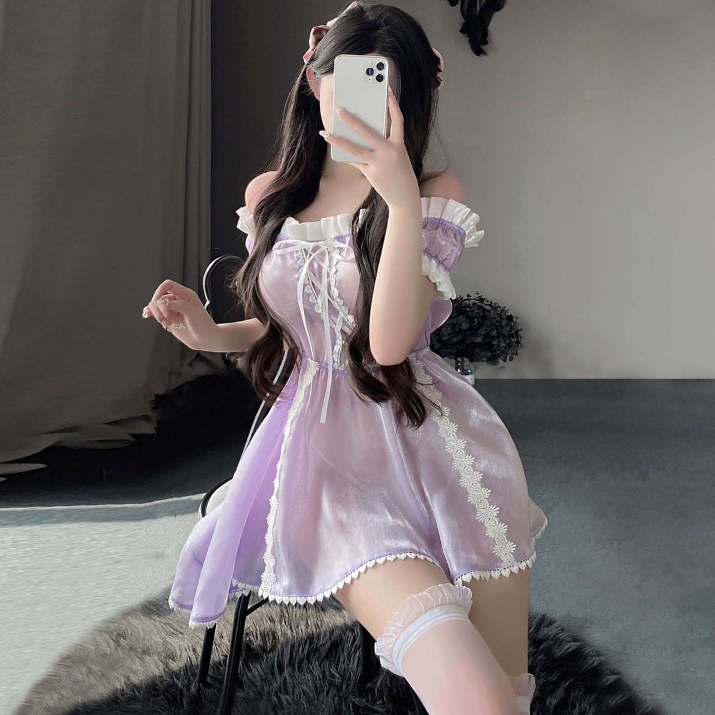 Purple Lolita Cosplay Princess Dress