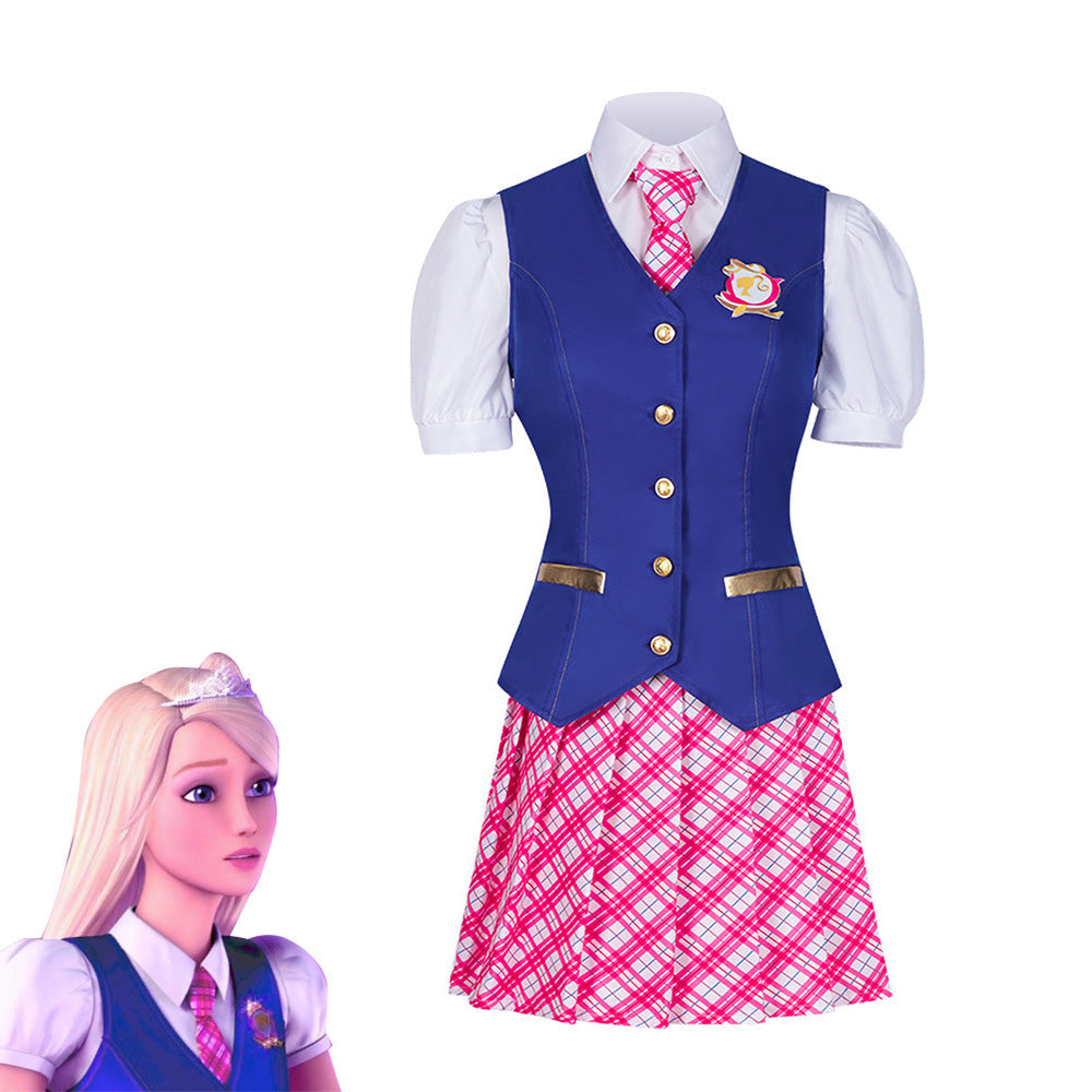 Barbiecore Princess School Uniform Costume