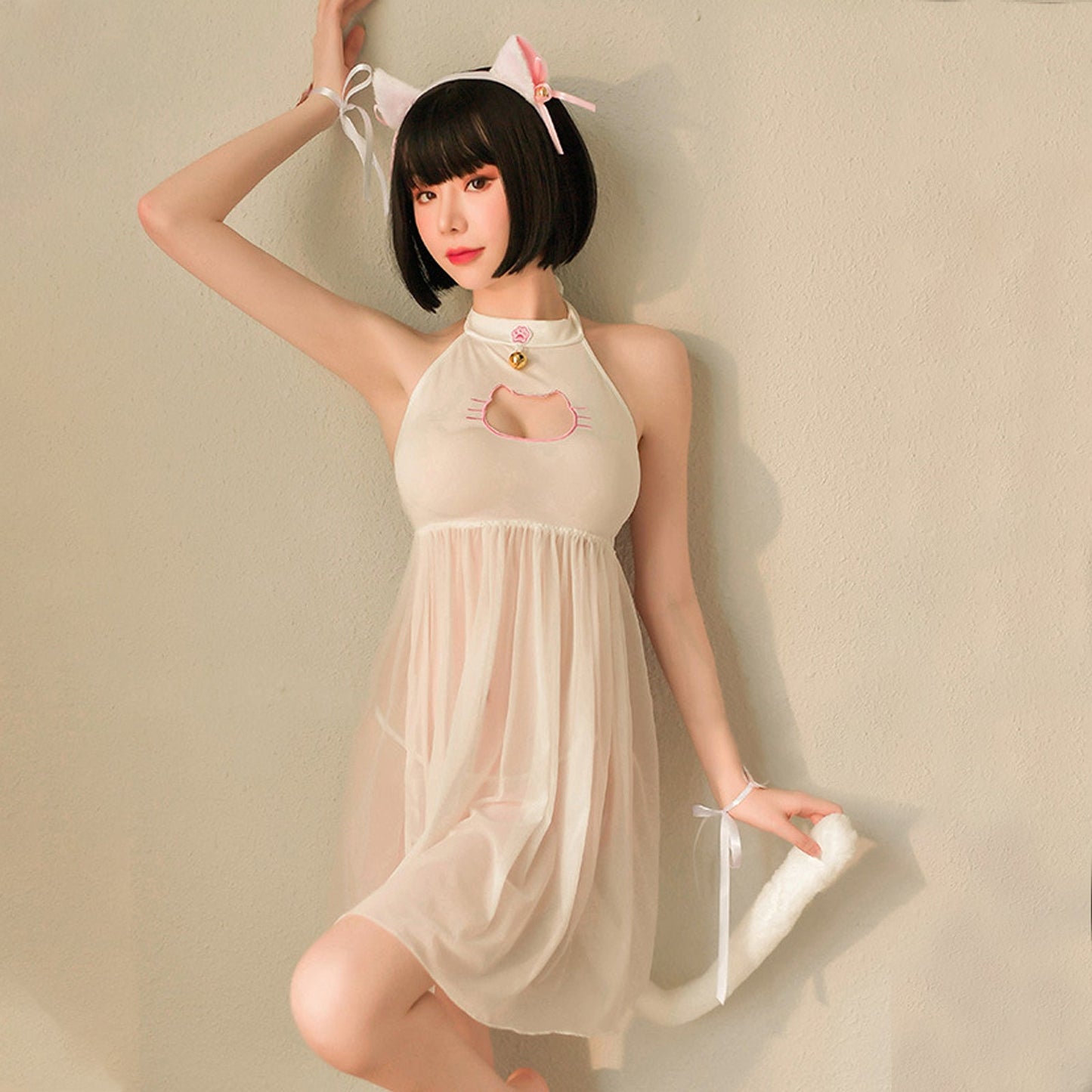 Japanese Animal Cosplay Costume Amorino Cat Lingerie Set