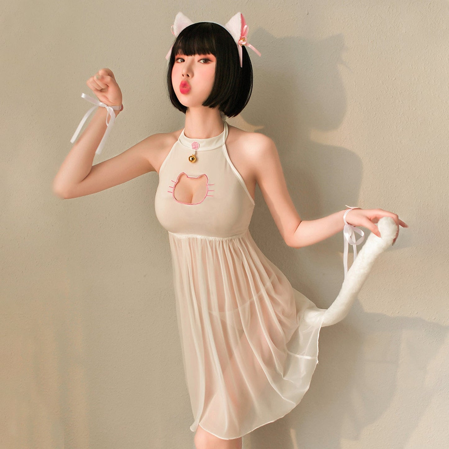Japanese Animal Cosplay Costume Amorino Cat Lingerie Set