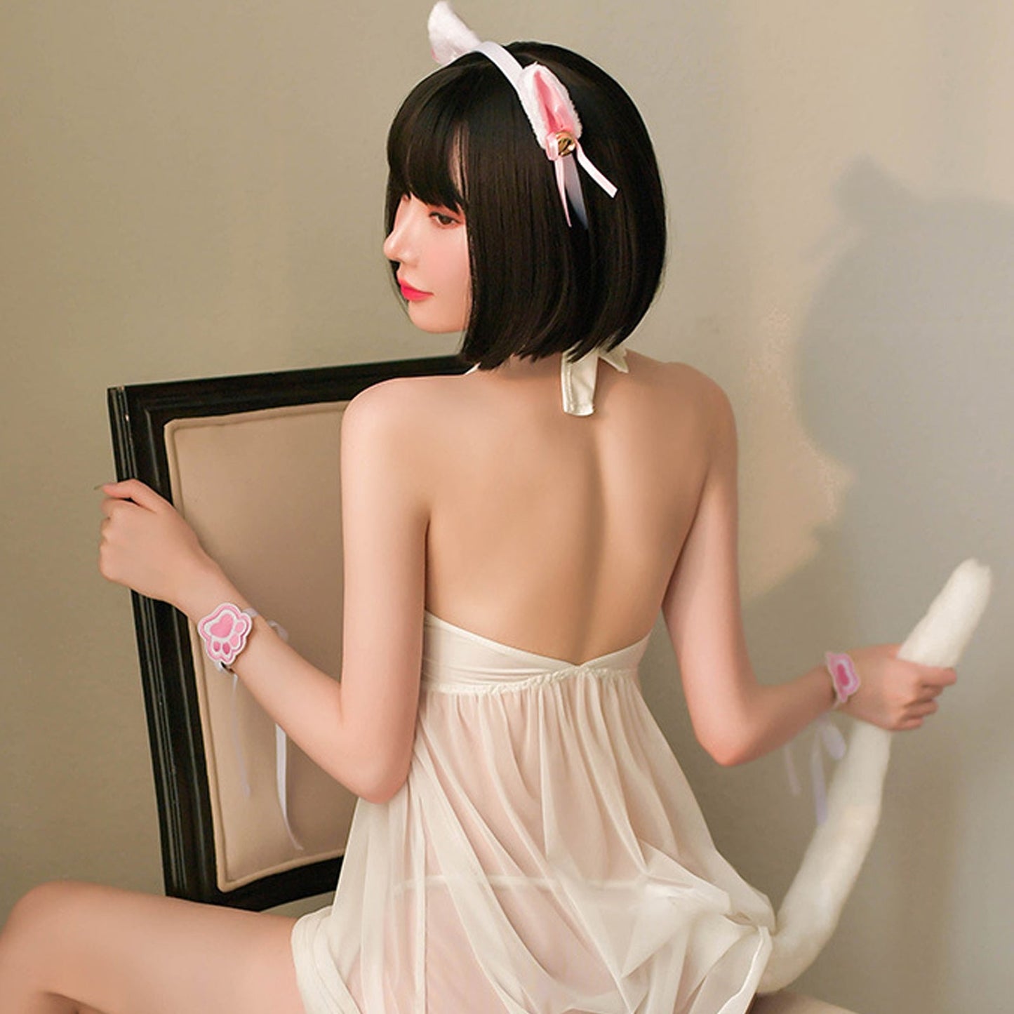 Japanese Animal Cosplay Costume Amorino Cat Lingerie Set