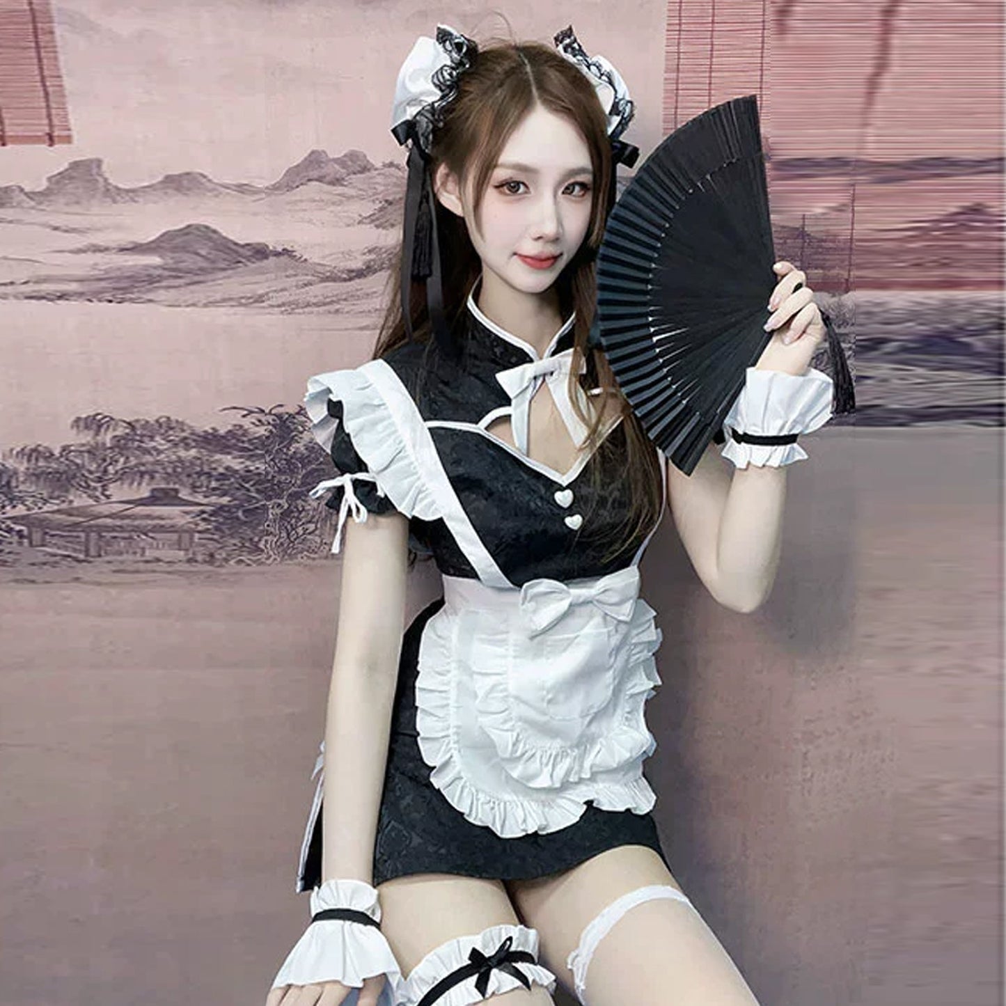 Charming Cheongsam Lingerie Set