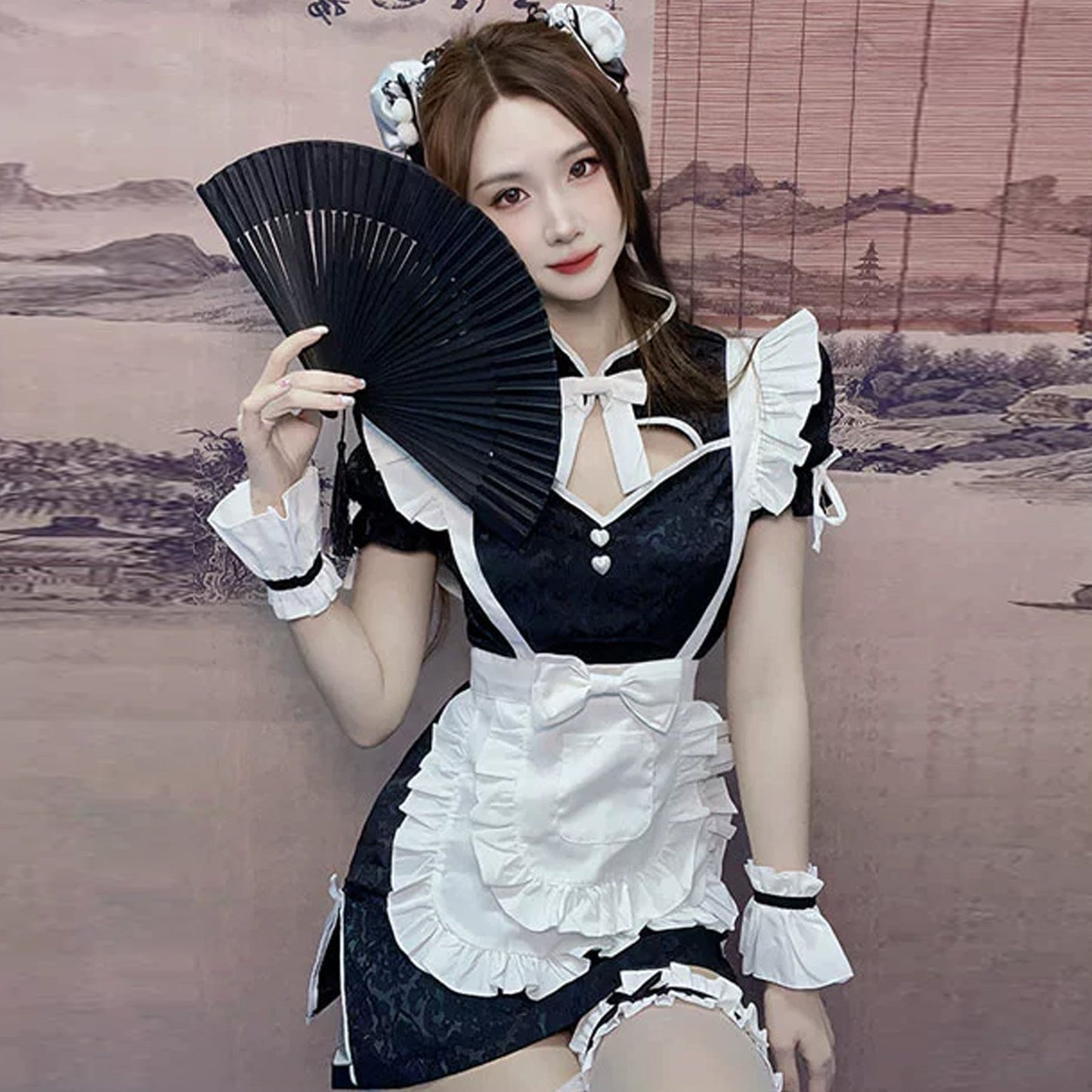 Charming Cheongsam Lingerie Set