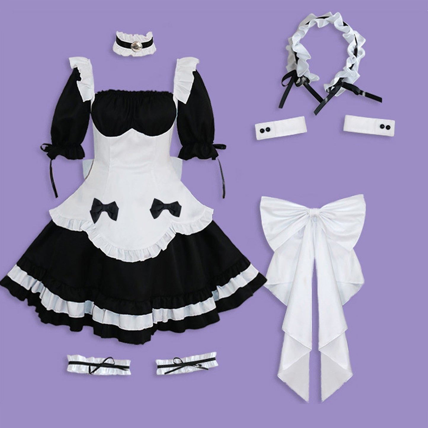 Gothic Lolita Anime Maid Costume