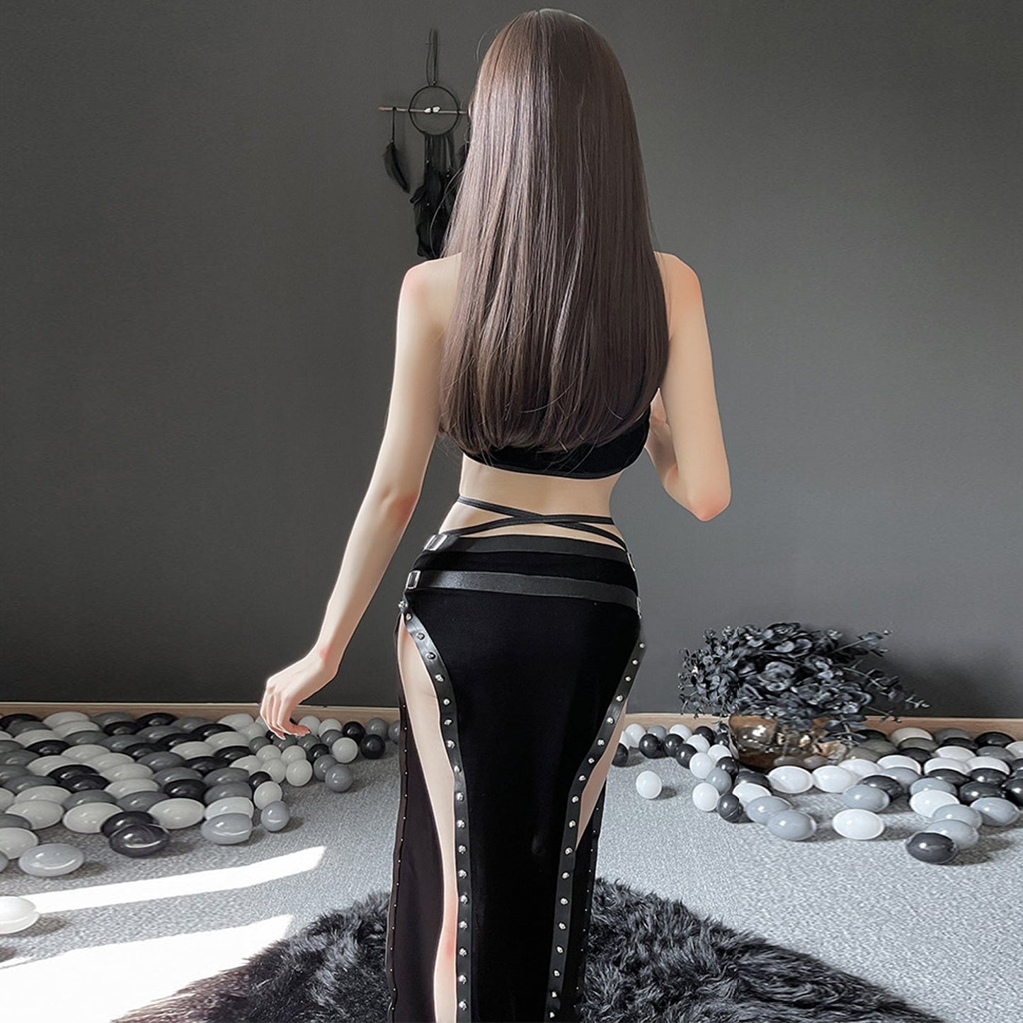 Devil Cosplay Crop Top & Skirt