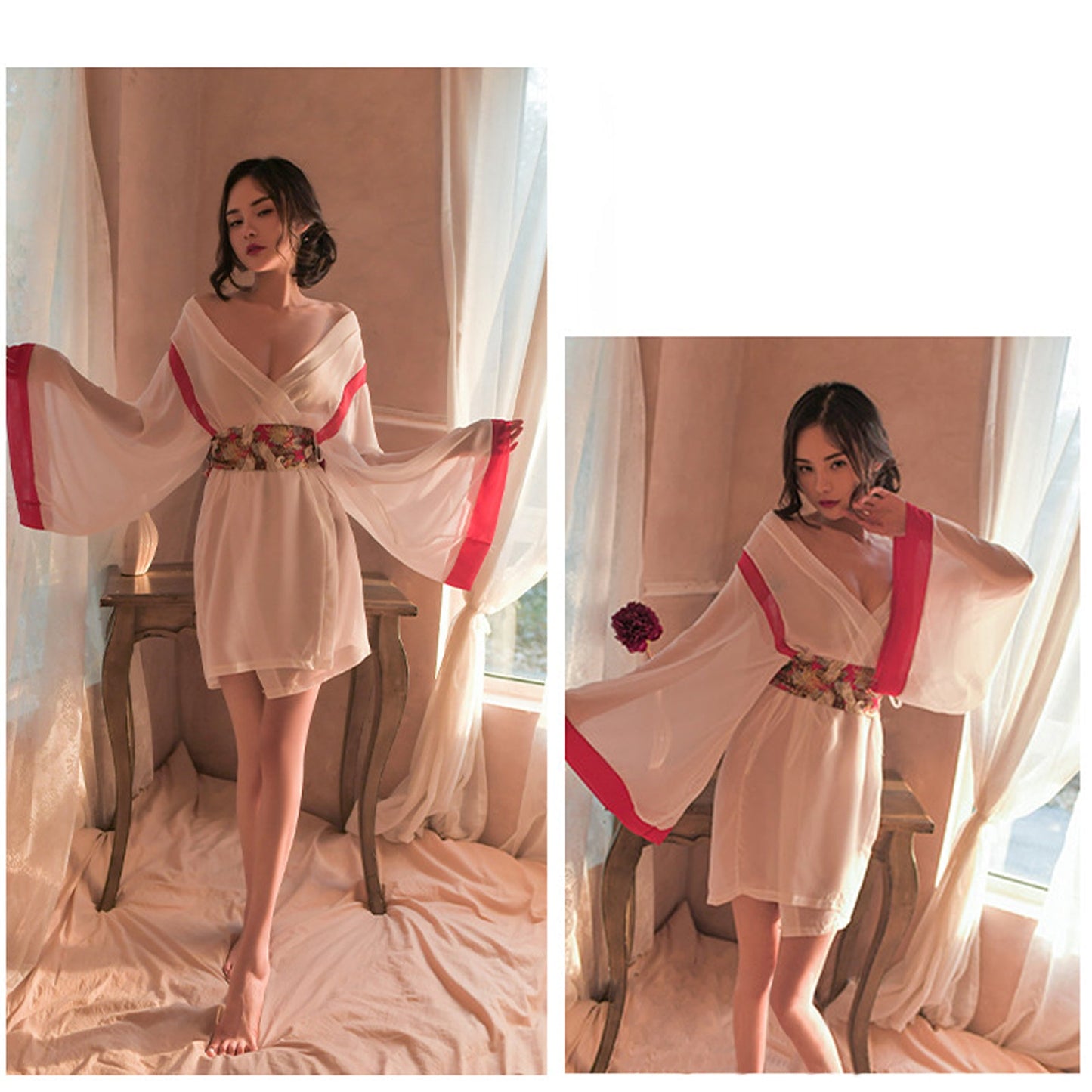 Anime Geisha Lingerie Robe Costume