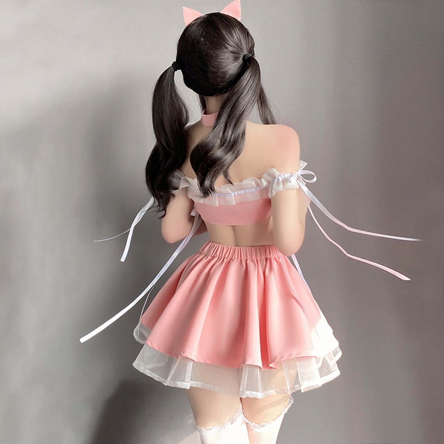 Amorino Pink Neko Lingerie Set