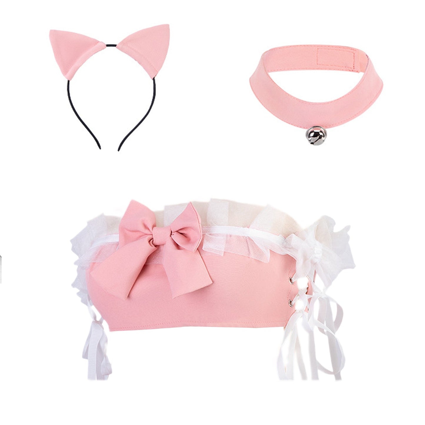 Amorino Pink Neko Lingerie Set
