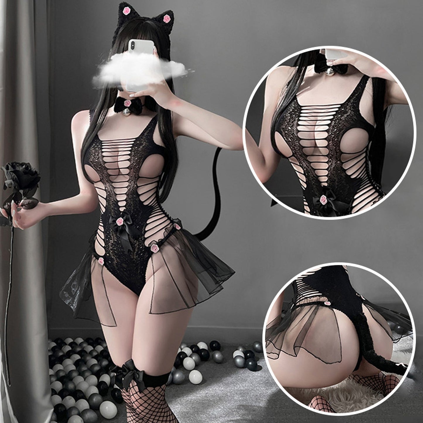 Amorino Neko Girl Costume - Adorable Cat Cosplay Lingerie
