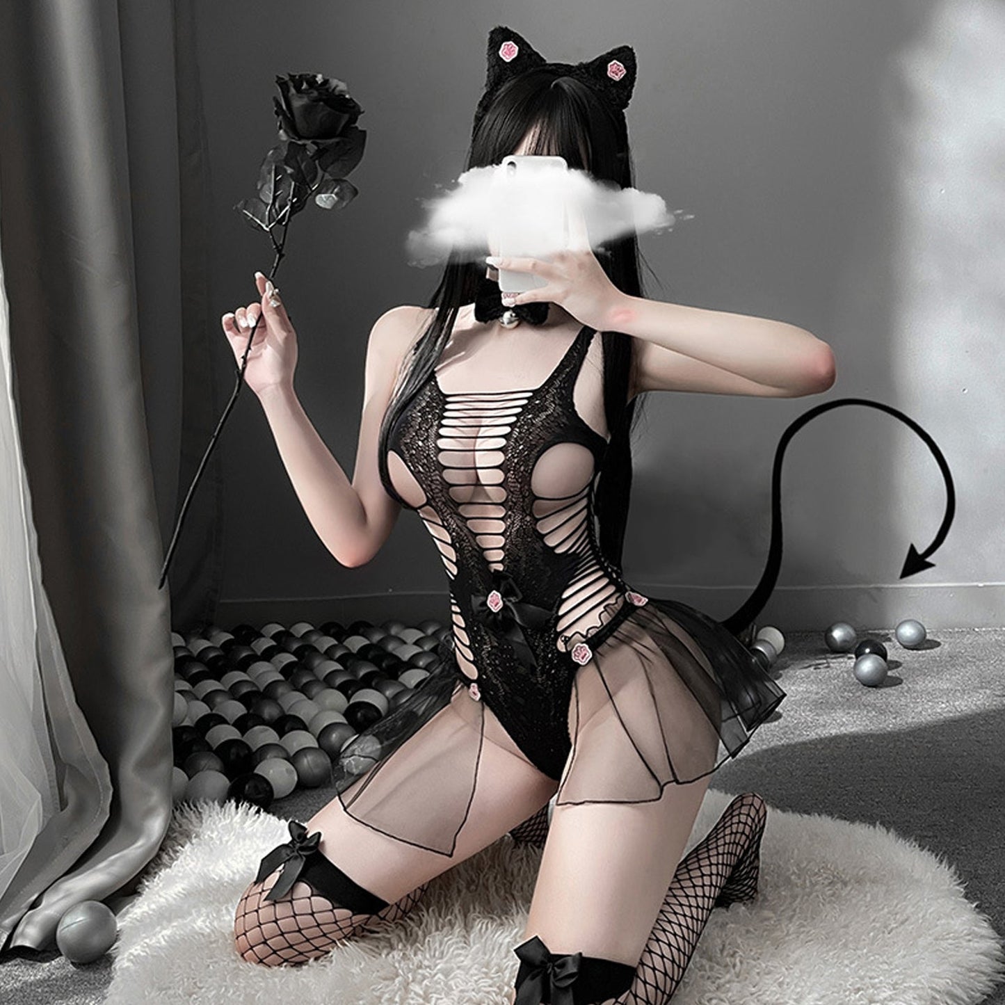 Amorino Neko Girl Costume - Adorable Cat Cosplay Lingerie