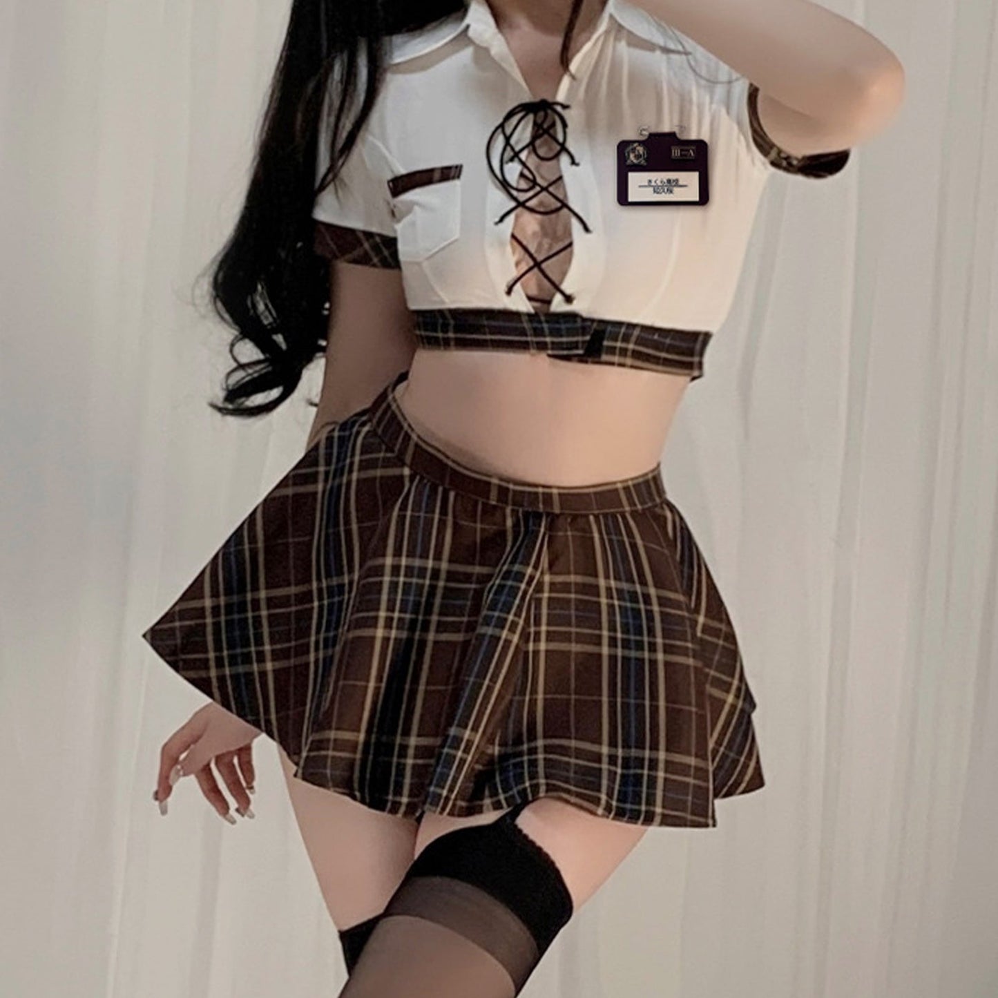 Irresistible Anime Schoolgirl Lingerie Outfit