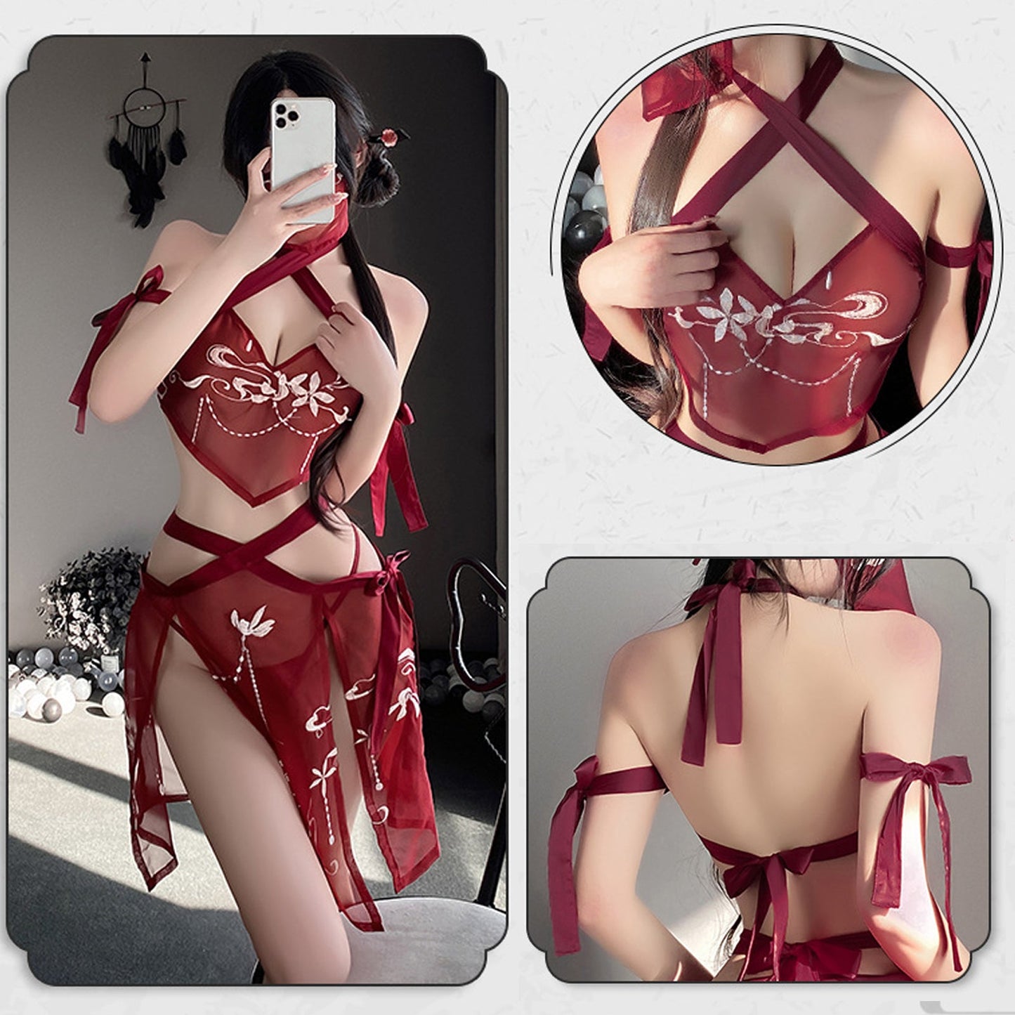Geisha Cosplay Lingerie Set